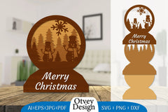 Christmas Snowman Layered Lasercut SVG Bundle 3 - CraftNest - Digital Crafting and Art