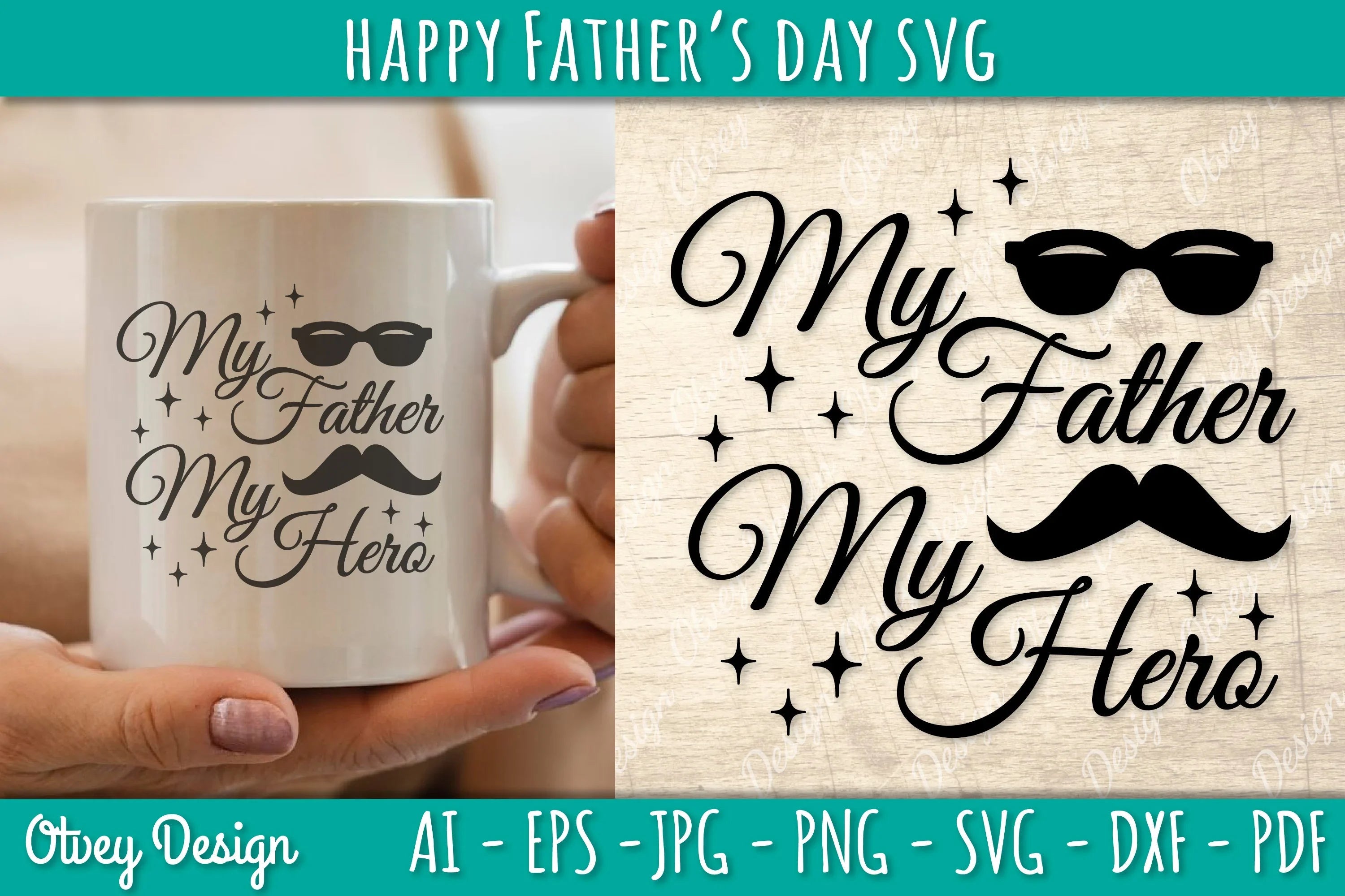 Happy Father's Day SVG Bundle 17 - CraftNest - Digital Crafting and Art