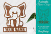 Animal Name Sign SVG Laser Cut Template Door Wall Hanger SVG Bundle