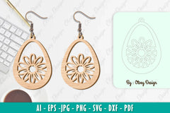 Flower Earring SVG Bundle 18 - CraftNest - Digital Crafting and Art