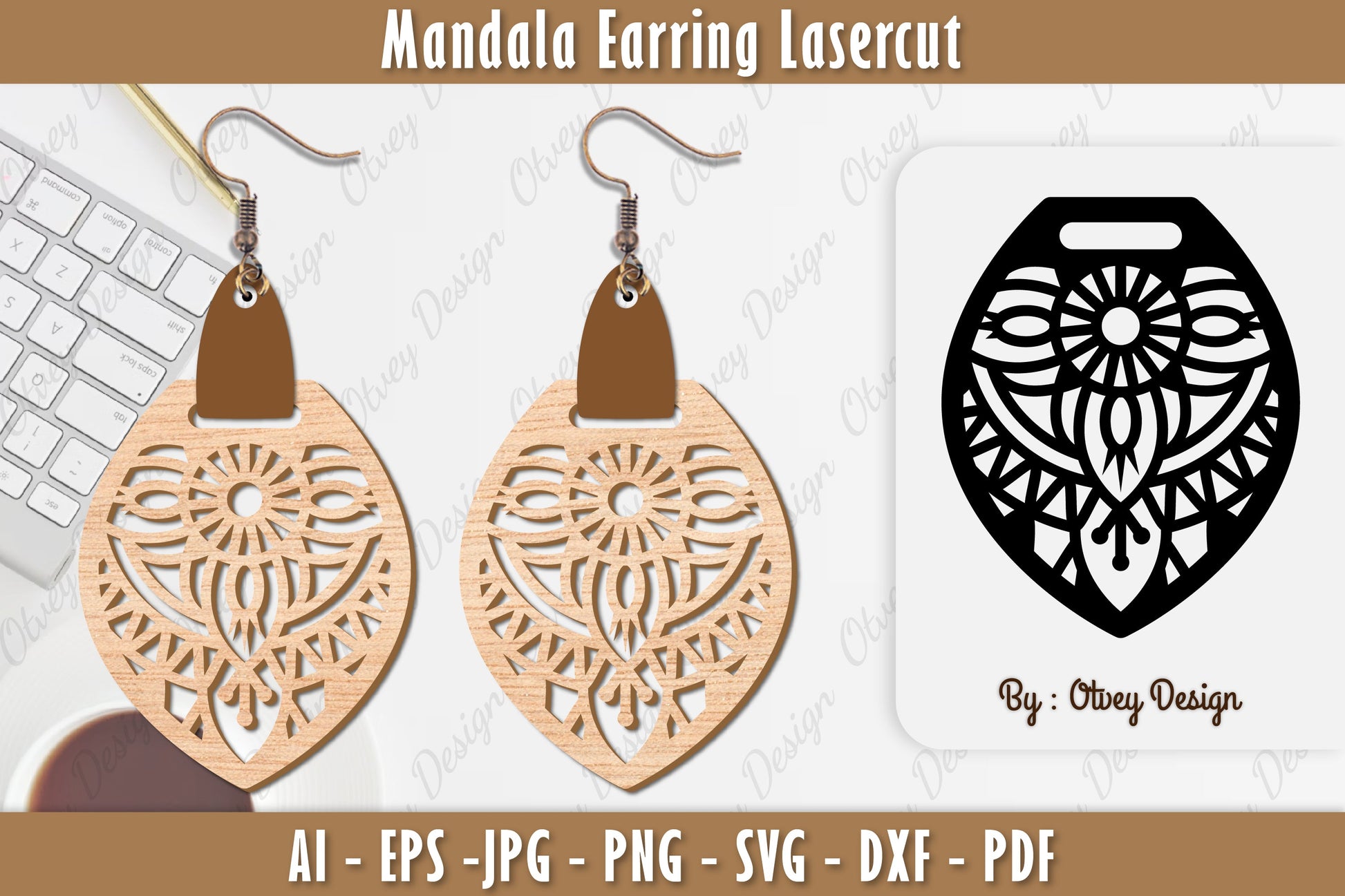 Earring Mandala SVG Bundle 44 - CraftNest - Digital Crafting and Art