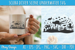 Scuba Diver Underwater World SVG Bundle 5 - CraftNest - Digital Crafting and Art