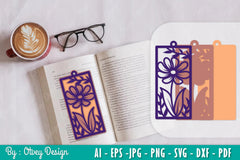 Flowers Bookmark SVG Bundle 6 - CraftNest - Digital Crafting and Art
