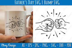 Father's Day Fist Bump SVG Bundle 3 - CraftNest - Digital Crafting and Art
