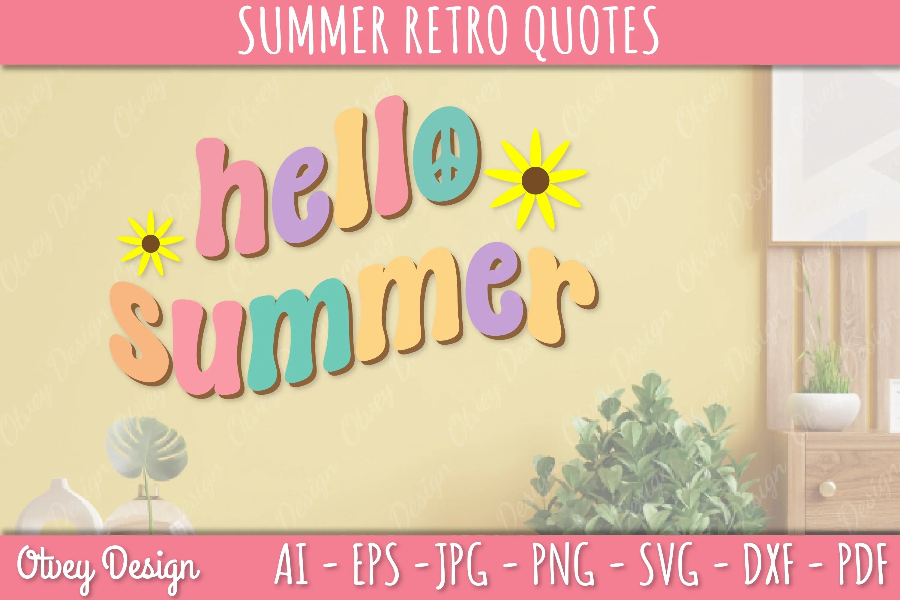 Summer Retro Quotes SVG Bundle - CraftNest - Digital Crafting and Art