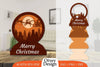 Christmas Santa Sleigh 3D Lasercut SVG Bundle
