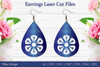 Laser Cut Flower Earrings SVG Bundle
