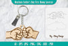 Father's Day Fist Bump Keychain SVG Bundle
