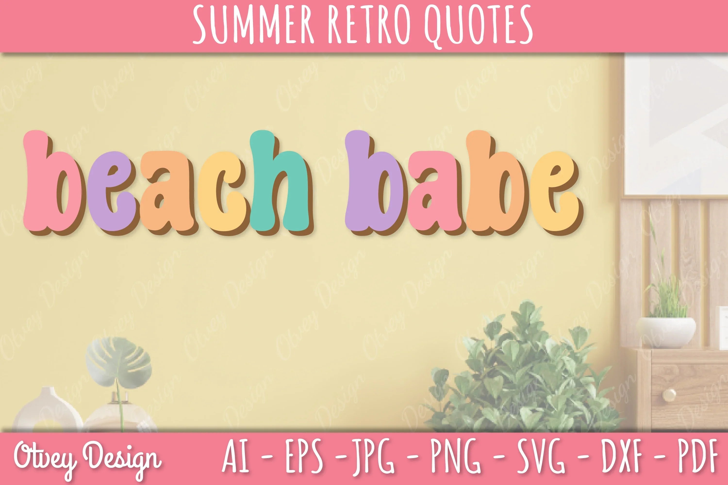 Summer Retro Quotes SVG Bundle - CraftNest - Digital Crafting and Art