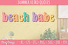 Summer Retro Quotes SVG Bundle