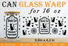 Halloween 16 oz Can Glass Wrap SVG Bundle