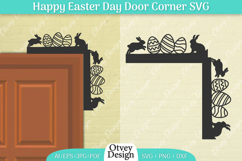 Easter Door Corner SVG Bundle 18 - CraftNest - Digital Crafting and Art