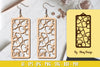 Flower Earring Laser Cut SVG Bundle