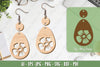 Flower Earrings Laser Cut SVG Bundle