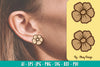 Flower Earring Laser Cut SVG Bundle