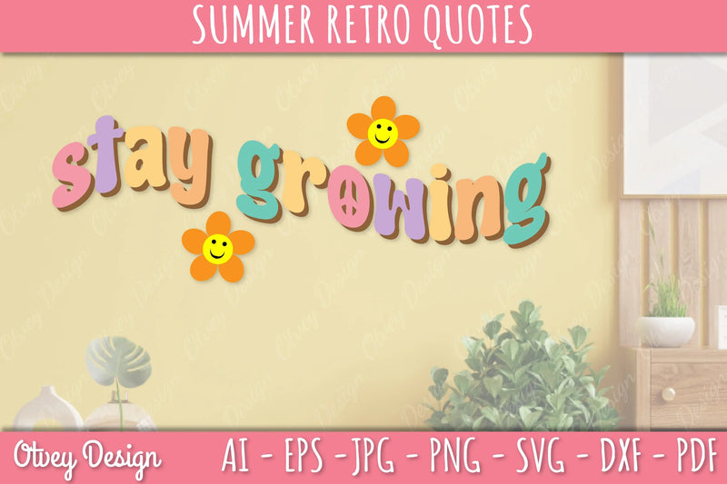 Summer Retro Quotes SVG Bundle - CraftNest - Digital Crafting and Art