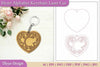 Heart Alphabet Keychain SVG Bundle