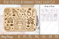 Kids Castle Educational Puzzles SVG Bundle - CraftNest - Digital Crafting and Art