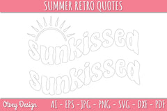 Summer Retro Quotes SVG Bundle - CraftNest - Digital Crafting and Art