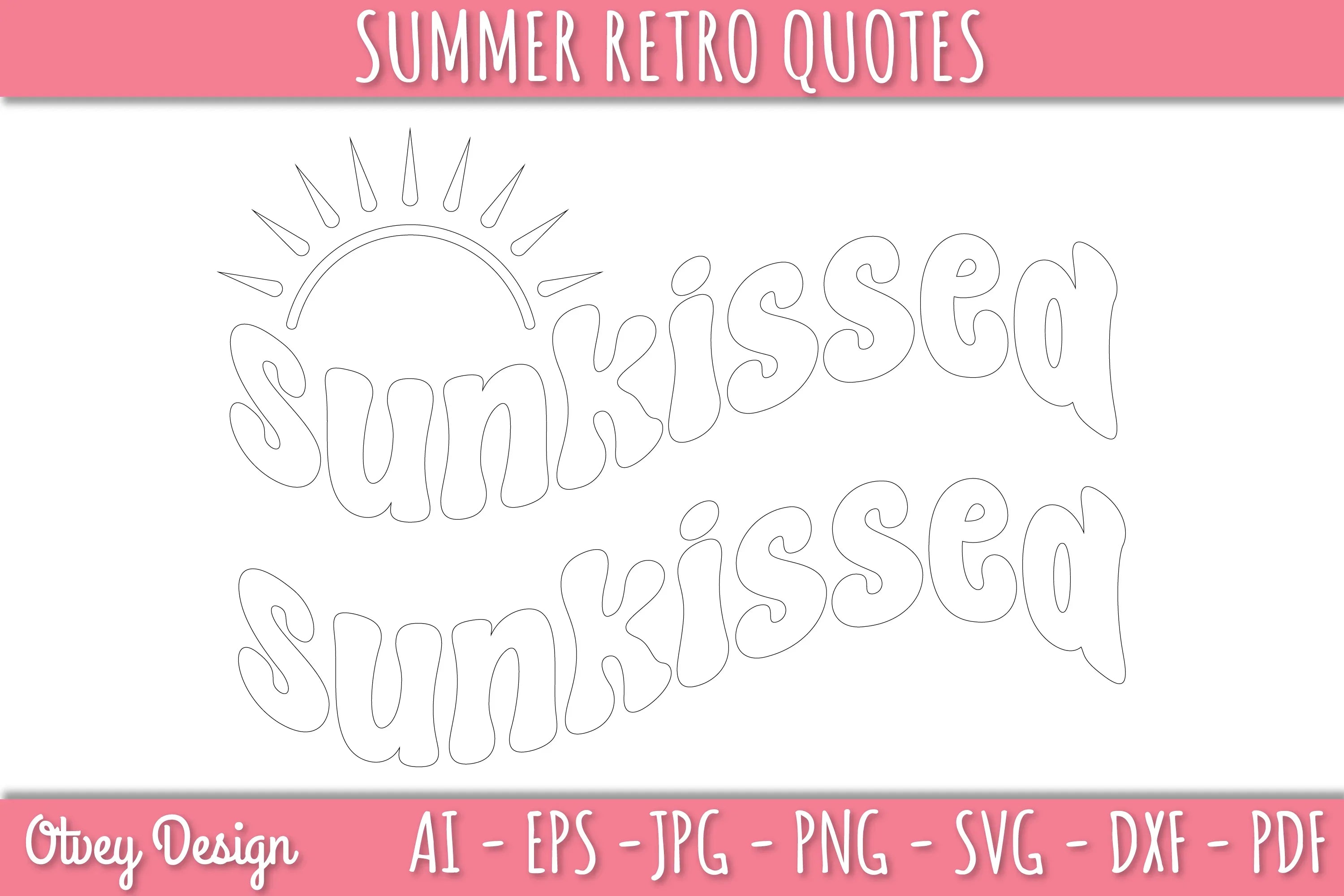 Summer Retro Quotes SVG Bundle - CraftNest - Digital Crafting and Art