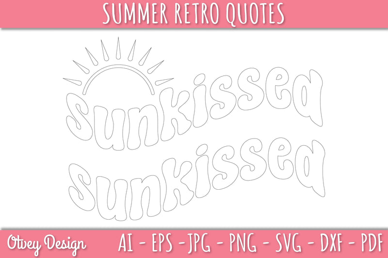 Summer Retro Quotes SVG Bundle - CraftNest - Digital Crafting and Art