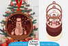 Christmas Snowman Ornament SVG Bundle