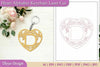 Heart Alphabet Keychain SVG Bundle