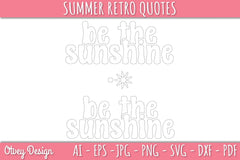 Summer Retro Quotes SVG Bundle - CraftNest - Digital Crafting and Art