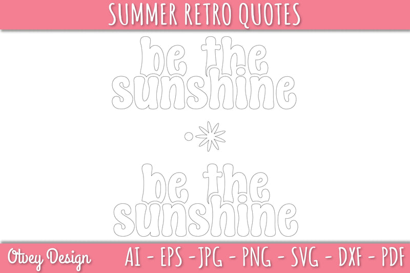 Summer Retro Quotes SVG Bundle - CraftNest - Digital Crafting and Art
