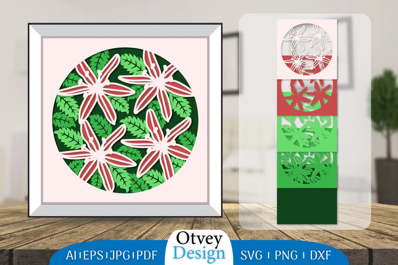 3D Layered Flower Papercut SVG Bundle 2 - CraftNest - Digital Crafting and Art