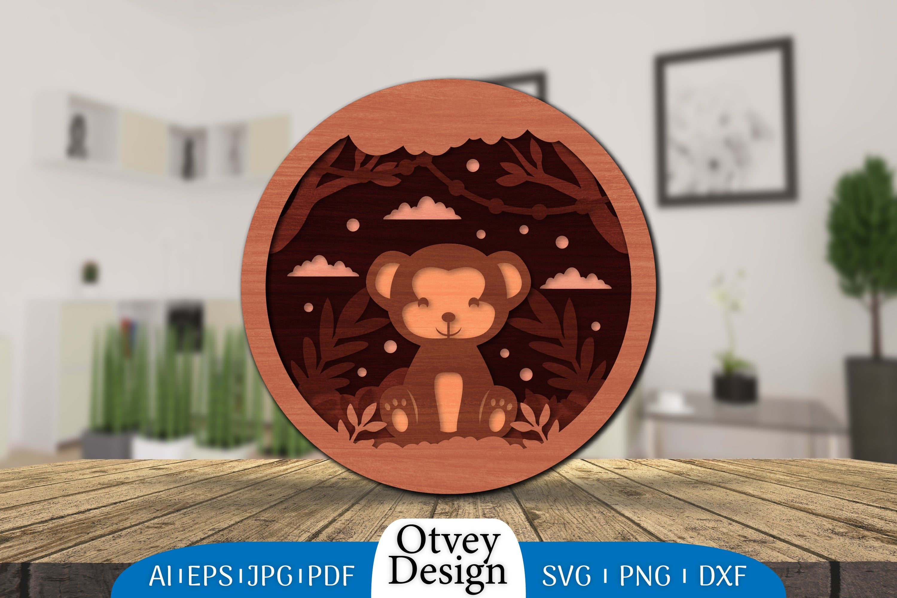 Animals 3D Layered Lasercut SVG Bundle 6 - CraftNest - Digital Crafting and Art