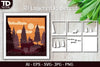 Shadow Box Animal Scene Layered Papercut SVG