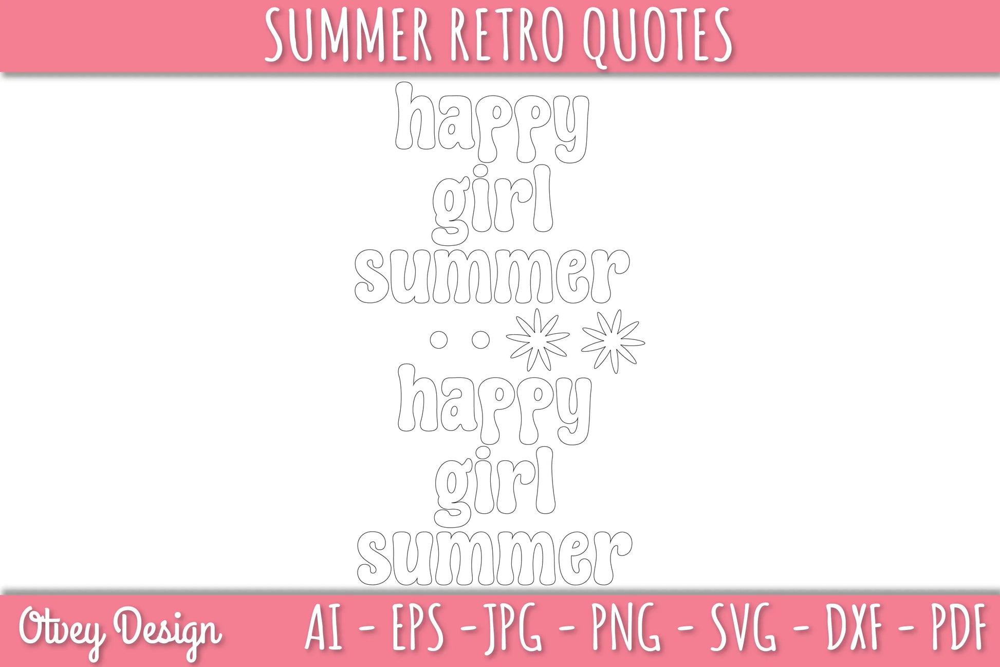 Summer Retro Quotes SVG Bundle - CraftNest - Digital Crafting and Art