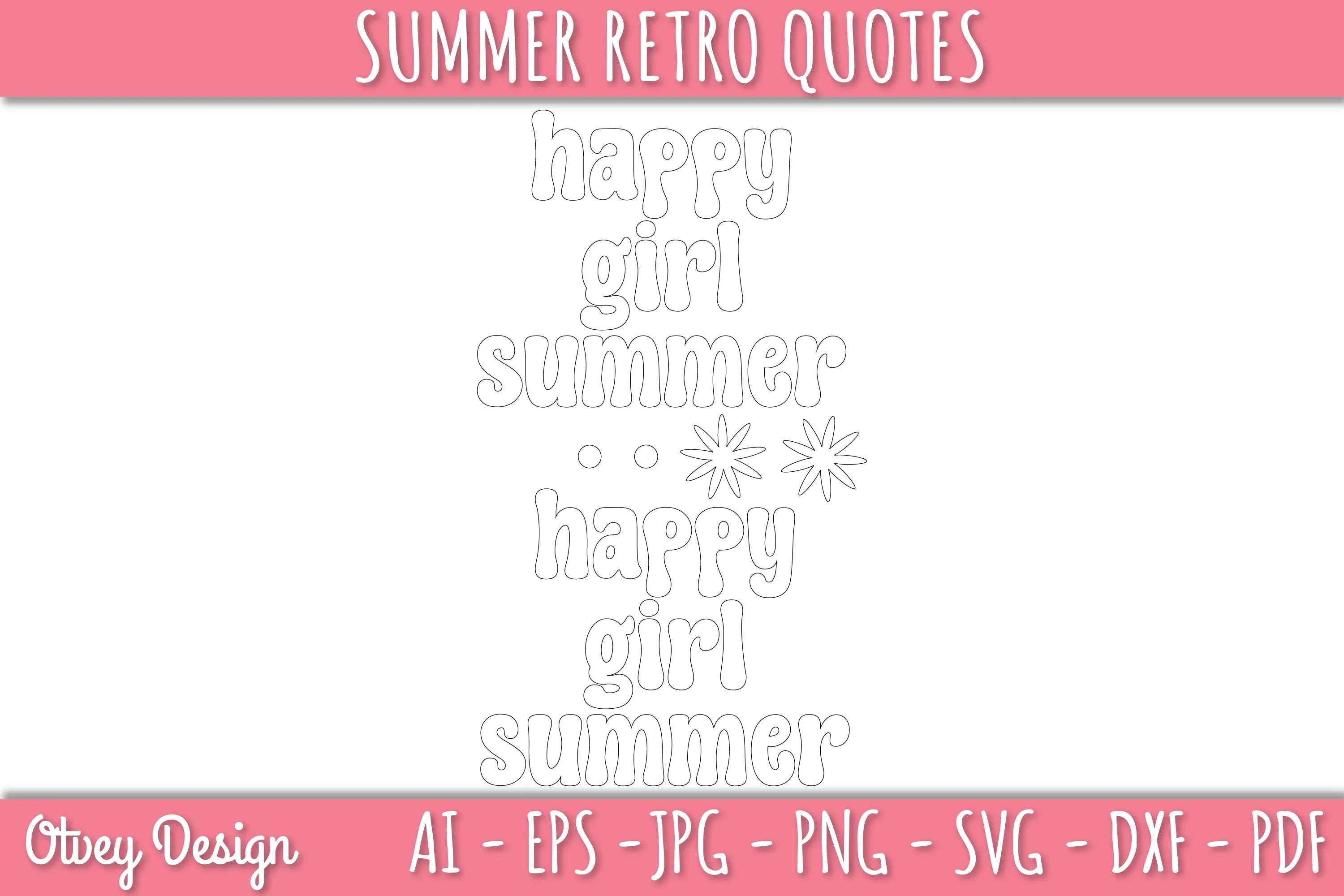 Summer Retro Quotes SVG Bundle - CraftNest - Digital Crafting and Art