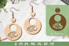 Flower Earrings Laser Cut SVG Bundle