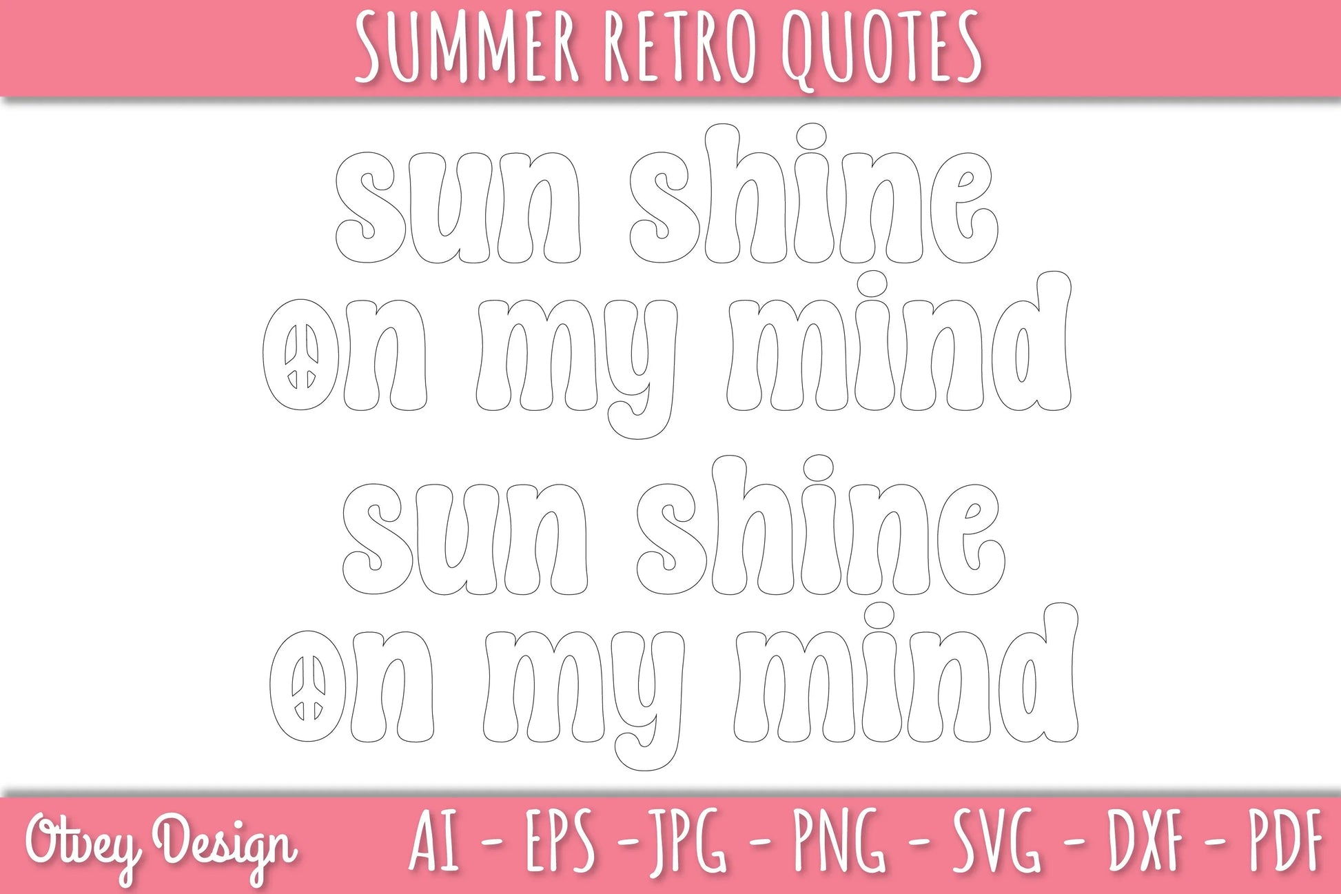 Summer Retro Quotes SVG Bundle - CraftNest - Digital Crafting and Art