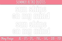 Summer Retro Quotes SVG Bundle - CraftNest - Digital Crafting and Art