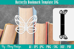Butterfly Bookmark Template SVG Bundle 26 - CraftNest - Digital Crafting and Art