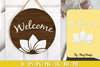Champa Flower Welcome Sign SVG Bundle