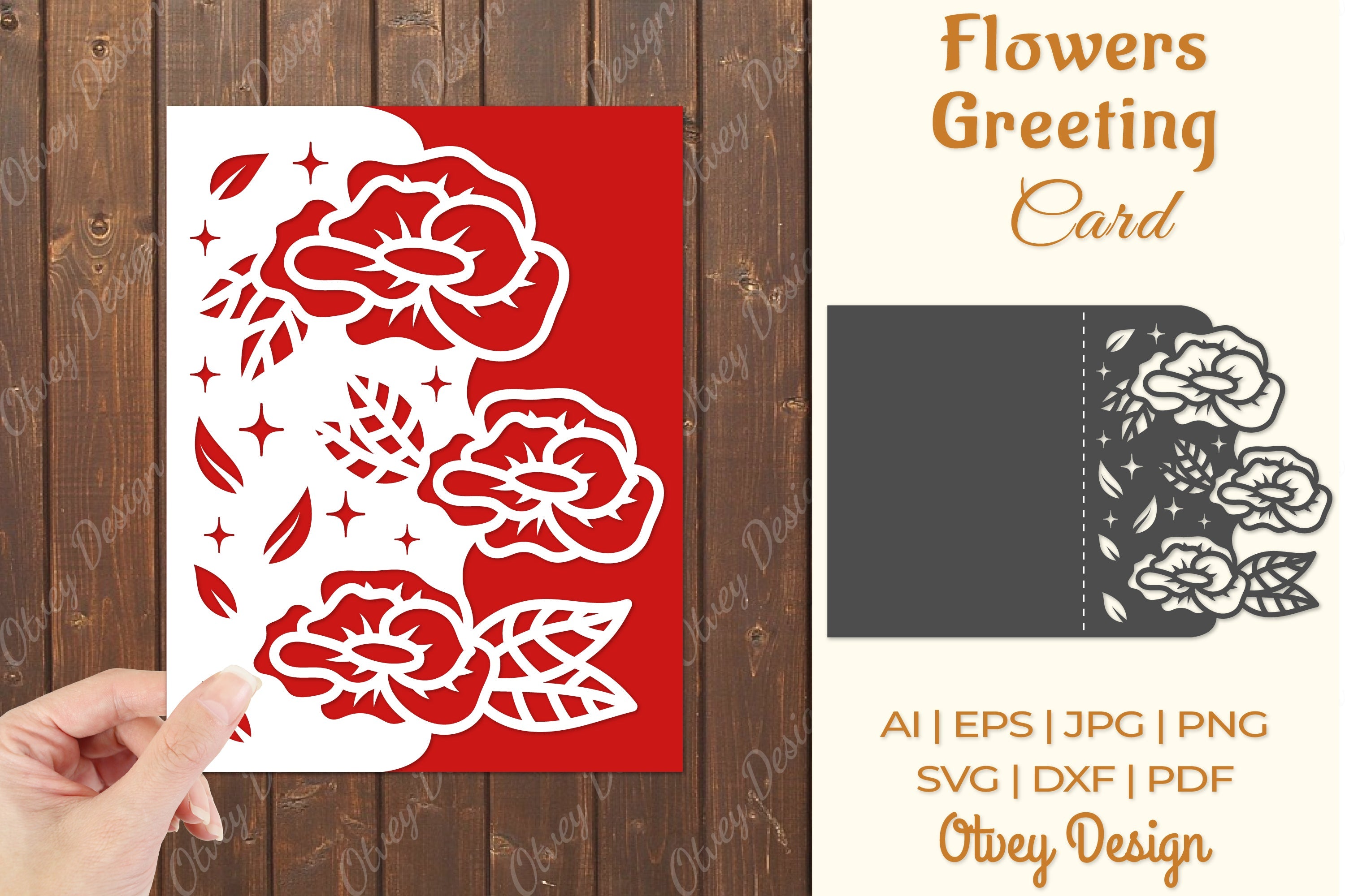 Flowers Card Cover Paper Cut SVG Bundle 5 - CraftNest - Digital Crafting and Art