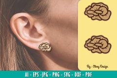Flower Earring Laser Cut SVG Bundle 135 - CraftNest - Digital Crafting and Art