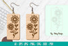 Flower Earring SVG Bundle