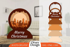 Christmas Santa Sleigh 3D Lasercut SVG Bundle 4 - CraftNest - Digital Crafting and Art