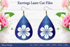 Laser Cut Flower Earrings SVG Bundle
