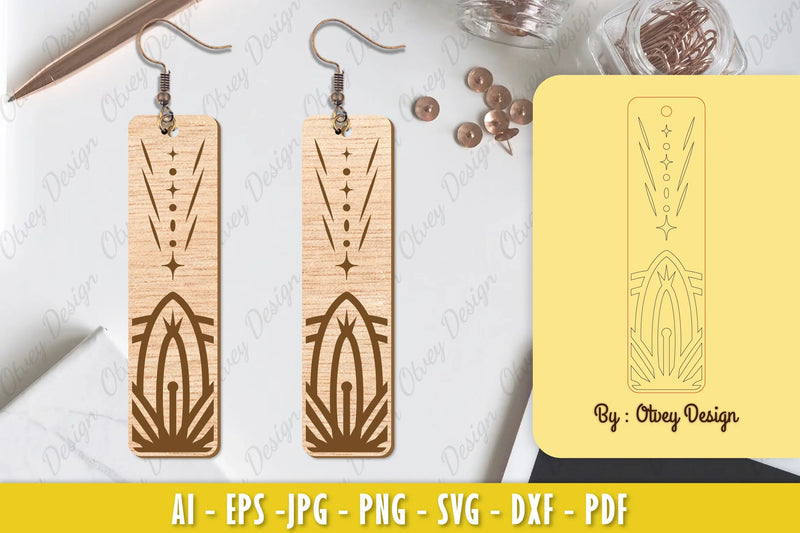 Earrings Mandala SVG Bundle 23 - CraftNest - Digital Crafting and Art