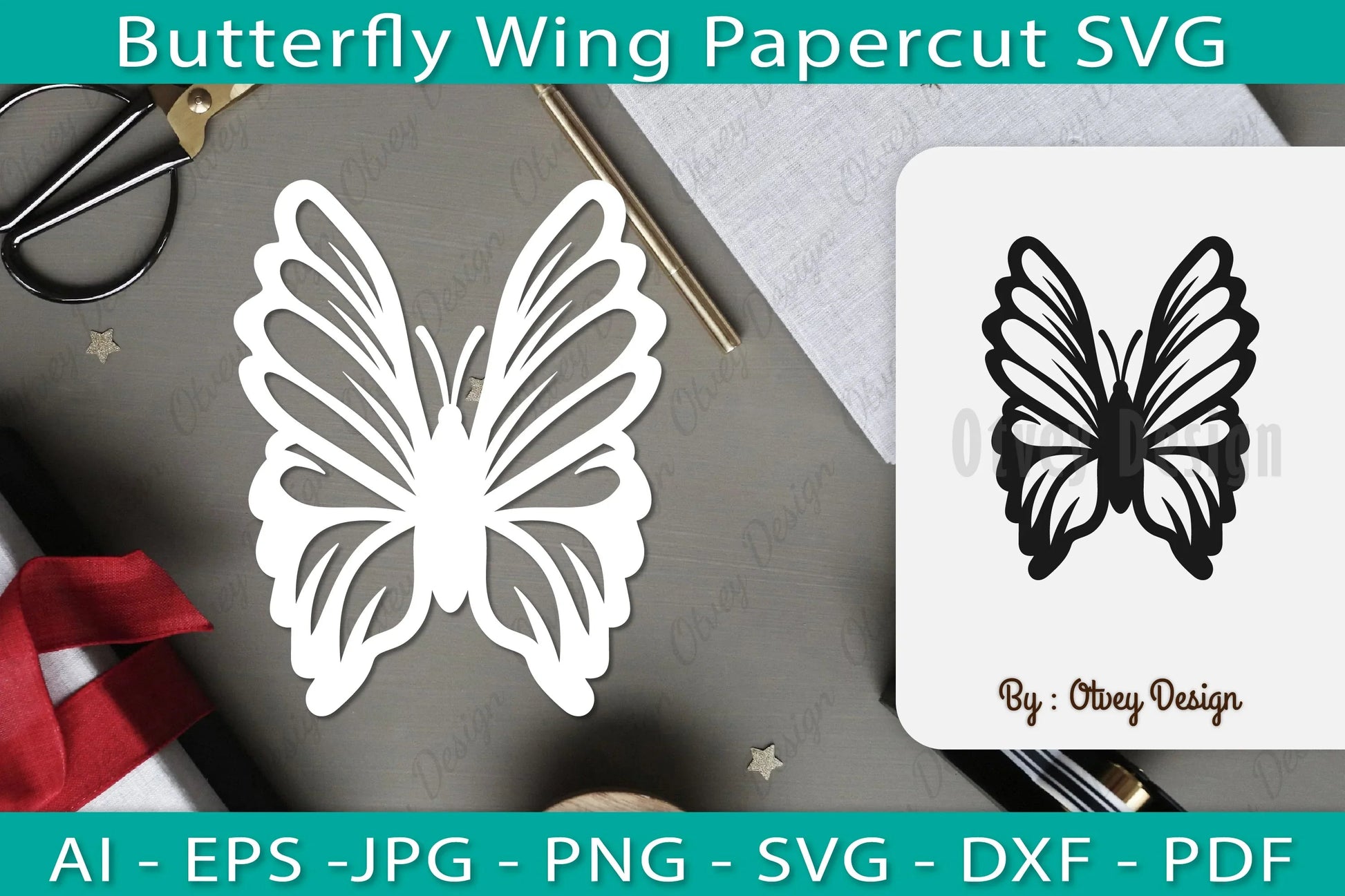 Butterfly Papercut SVG Bundle 11 - CraftNest - Digital Crafting and Art