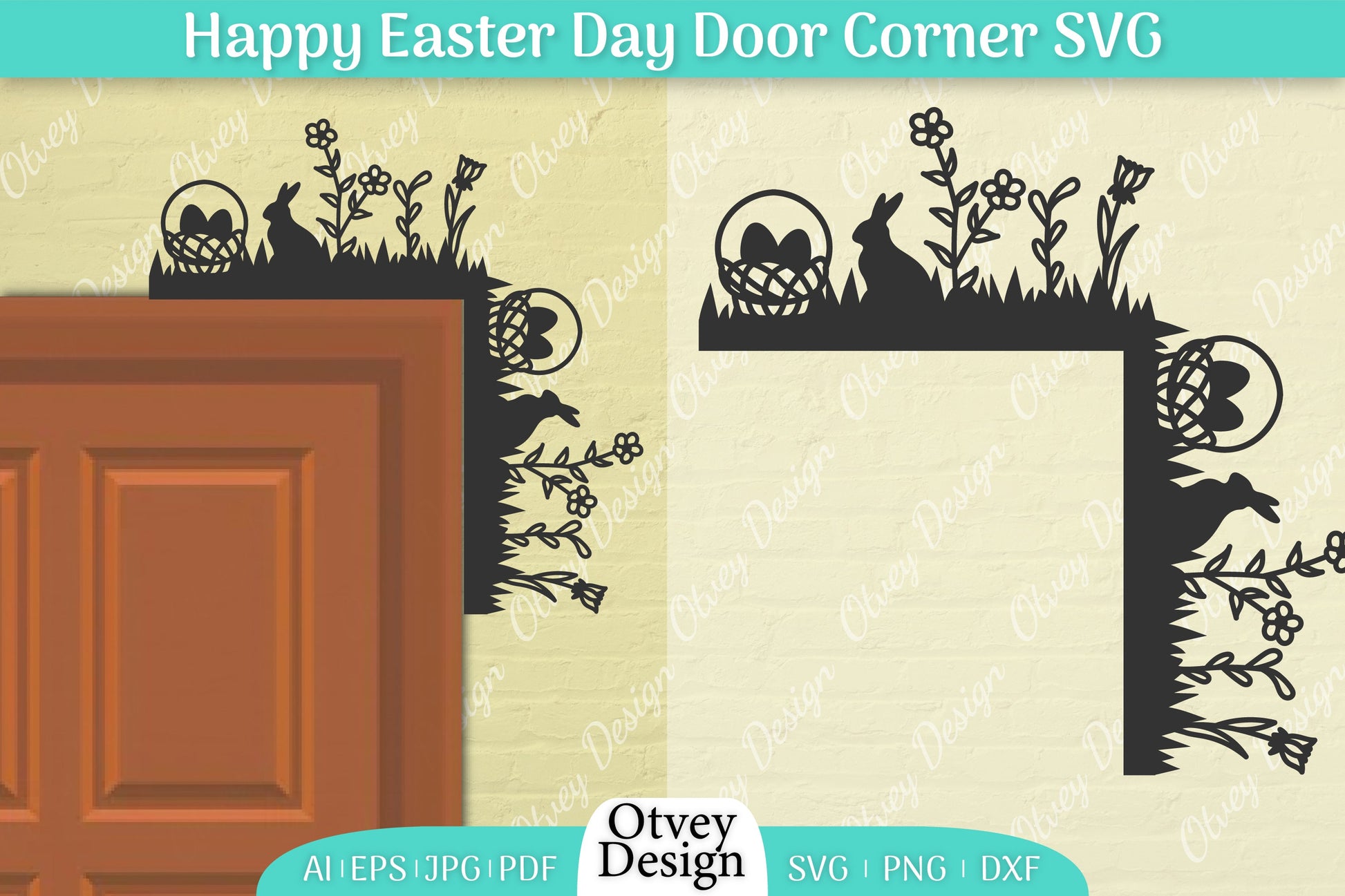 Easter Door Corner SVG Bundle 19 - CraftNest - Digital Crafting and Art