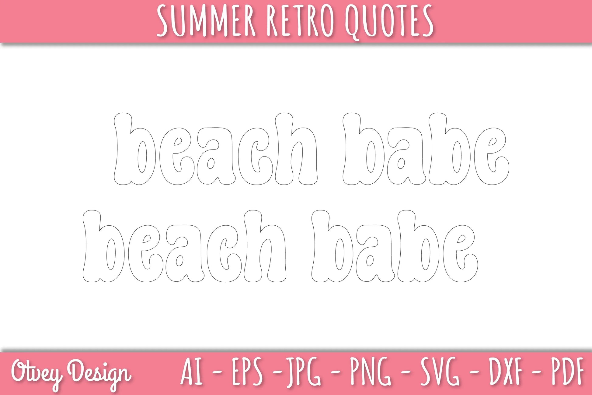 Summer Retro Quotes SVG Bundle - CraftNest - Digital Crafting and Art