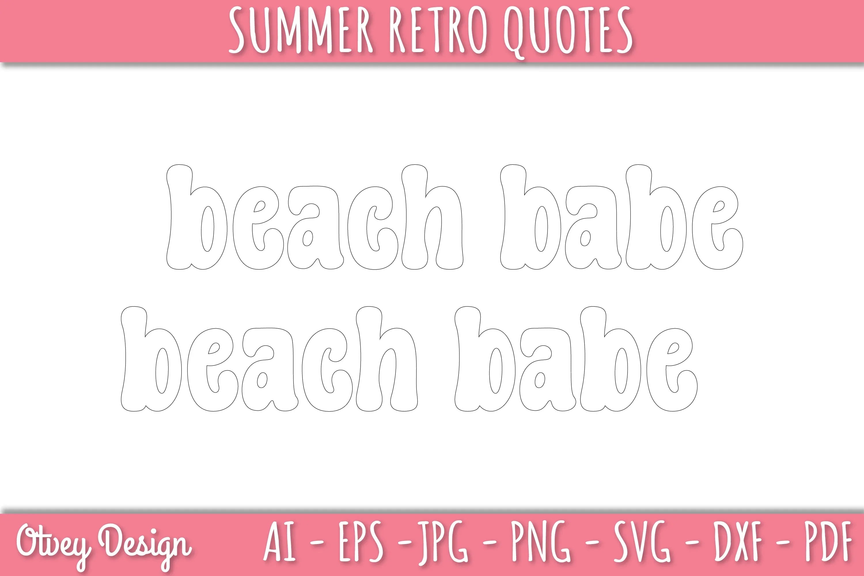 Summer Retro Quotes SVG Bundle - CraftNest - Digital Crafting and Art