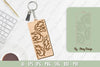 Flower Keychain Laser Cut SVG Bundle